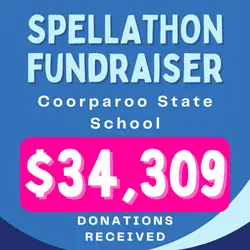 image showing profits made by Coorparoo State school for their spellathon fundraiser